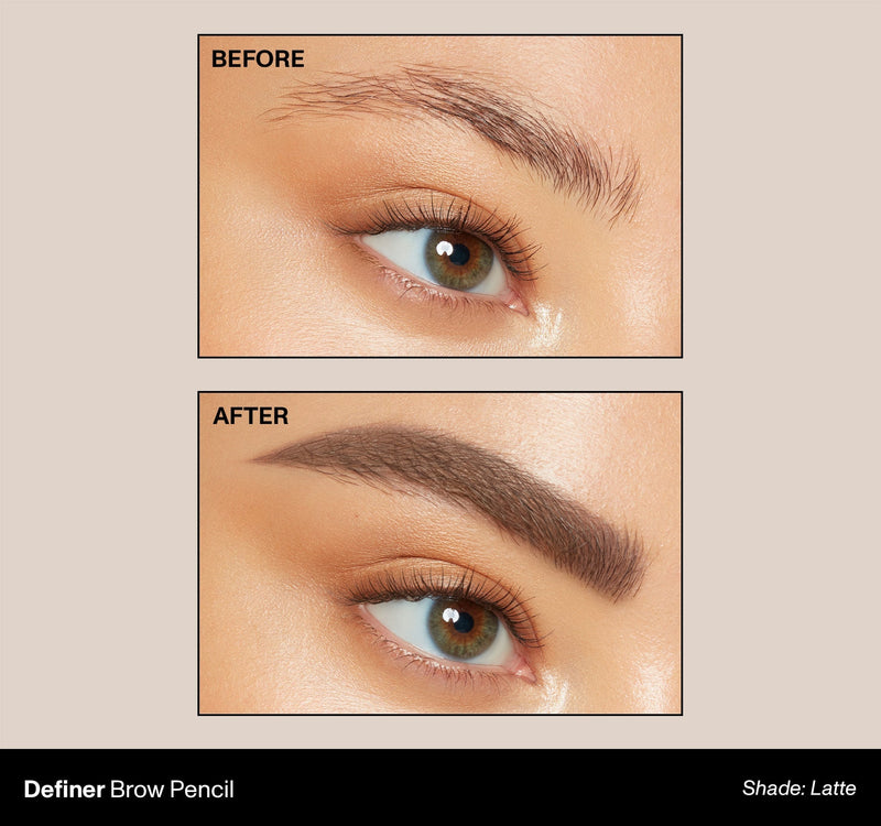 Definer Dual-Ended Brow Pencil & Spoolie - Latte - Image 5 out of 11