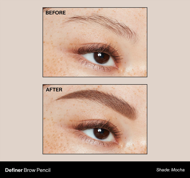 Definer Dual-Ended Brow Pencil & Spoolie - Mocha - Image 5 out of 11