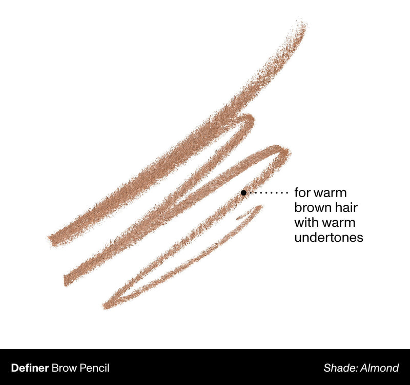 Definer Dual-Ended Brow Pencil & Spoolie - Almond - Image 2 out of 11