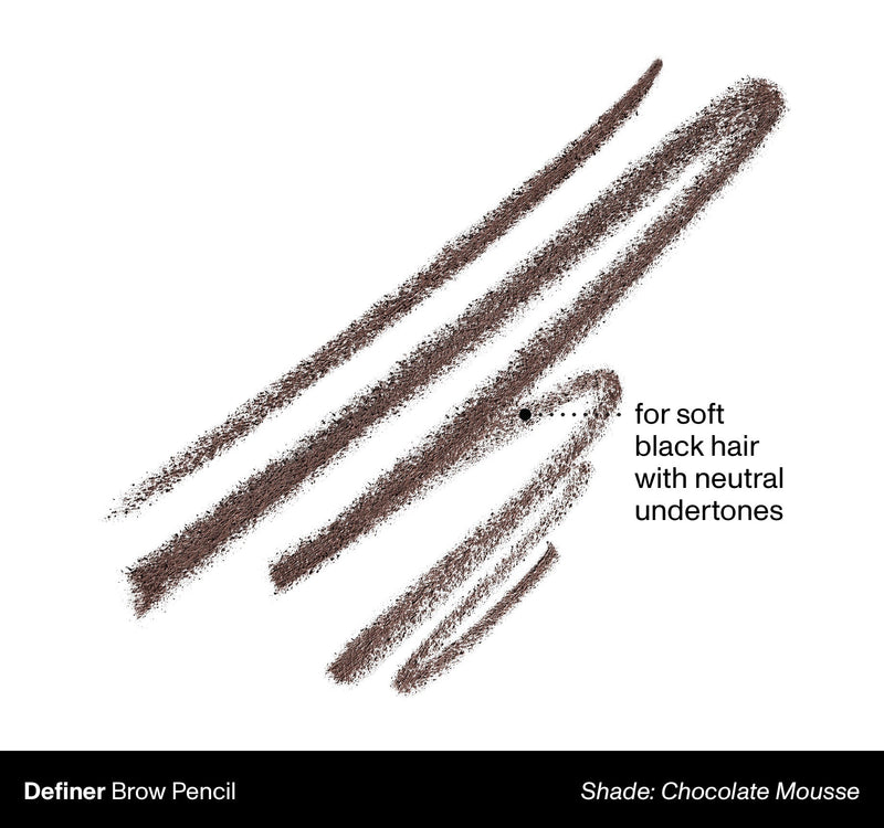 Definer Dual-Ended Brow Pencil & Spoolie - Chocolate Mousse - Image 2 out of 11