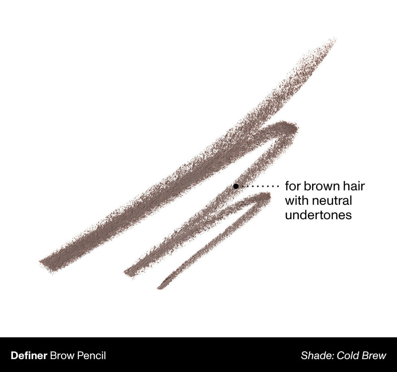 Definer Dual-Ended Brow Pencil & Spoolie - Cold Brew - Image 2 out of 11