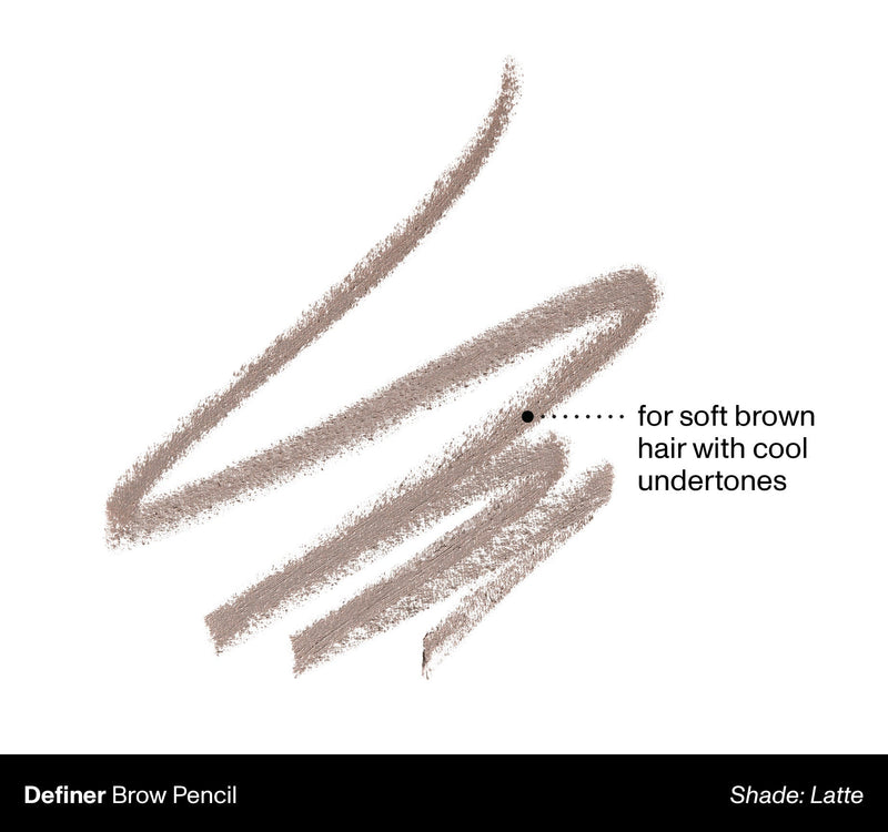 Definer Dual-Ended Brow Pencil & Spoolie - Latte - Image 2 out of 11