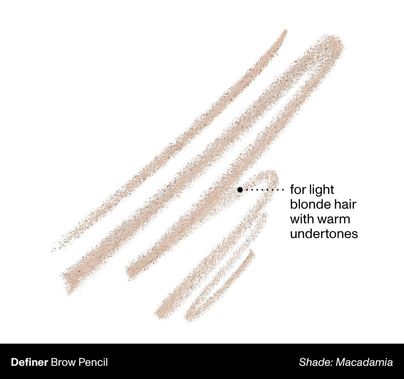 Definer Dual-Ended Brow Pencil & Spoolie - Macadamia - Image 2 out of 11