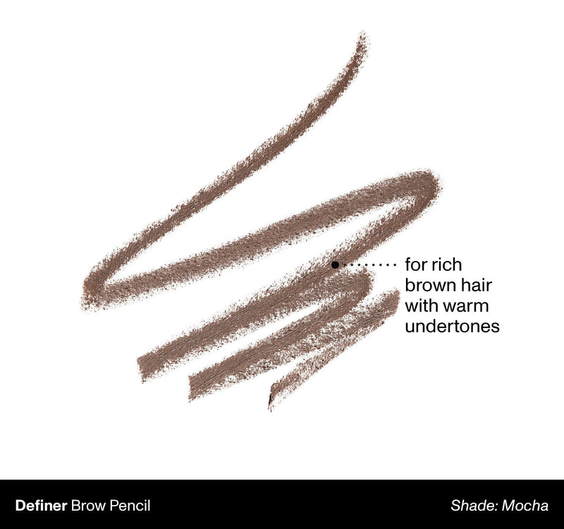Definer Dual-Ended Brow Pencil & Spoolie - Mocha - Image 2 out of 11