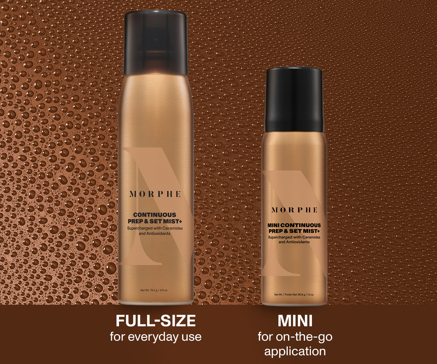 FULL-SIZE for everyday use, MINI for on-the-go application