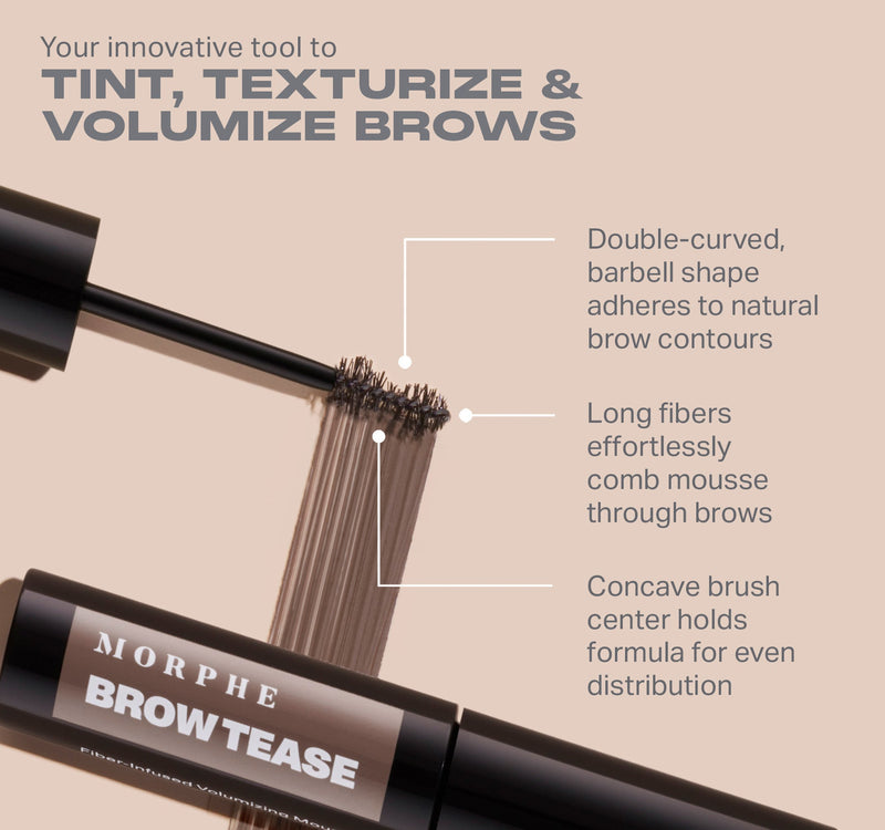 Brow Tease Fiber-Infused Volumizing Mousse - Almond - Image 4 out of 10