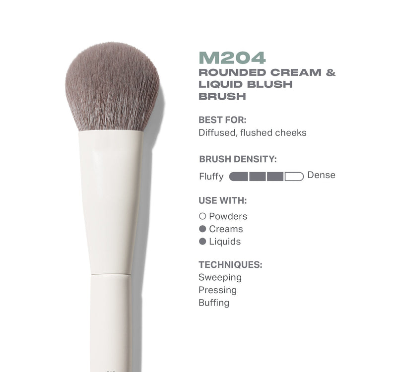 M204 Rounded Cream & Liquid Blush Brush - Image 3 out of 5