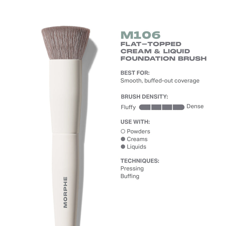 M106 Flat-Topped Foundation Brush - Image 3 out of 5