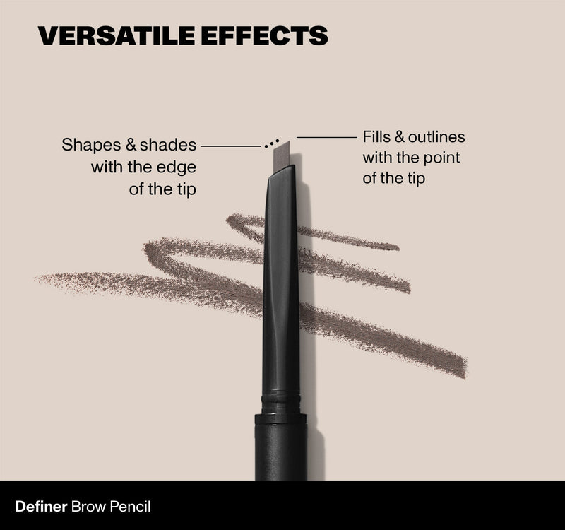 Definer Dual-Ended Brow Pencil & Spoolie - Praline - Image 4