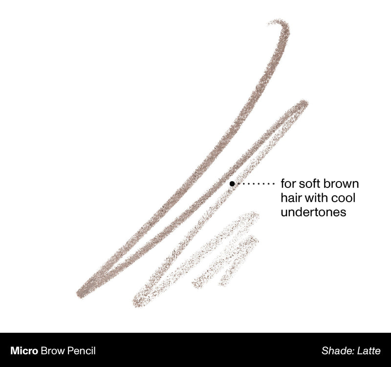 Micro Brow Dual-Ended Pencil & Spoolie - Latte - Image 2 out of 11