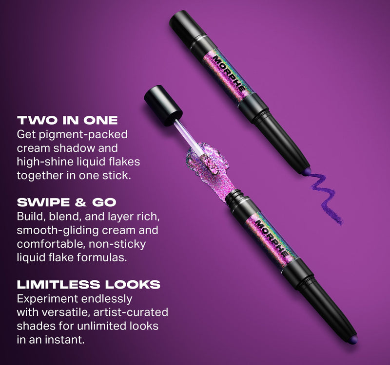 Mixed Signals Dual-Ended Cream & Liquid Shadow Stick - Flirtatious / Faithful - Image 9 out of 12