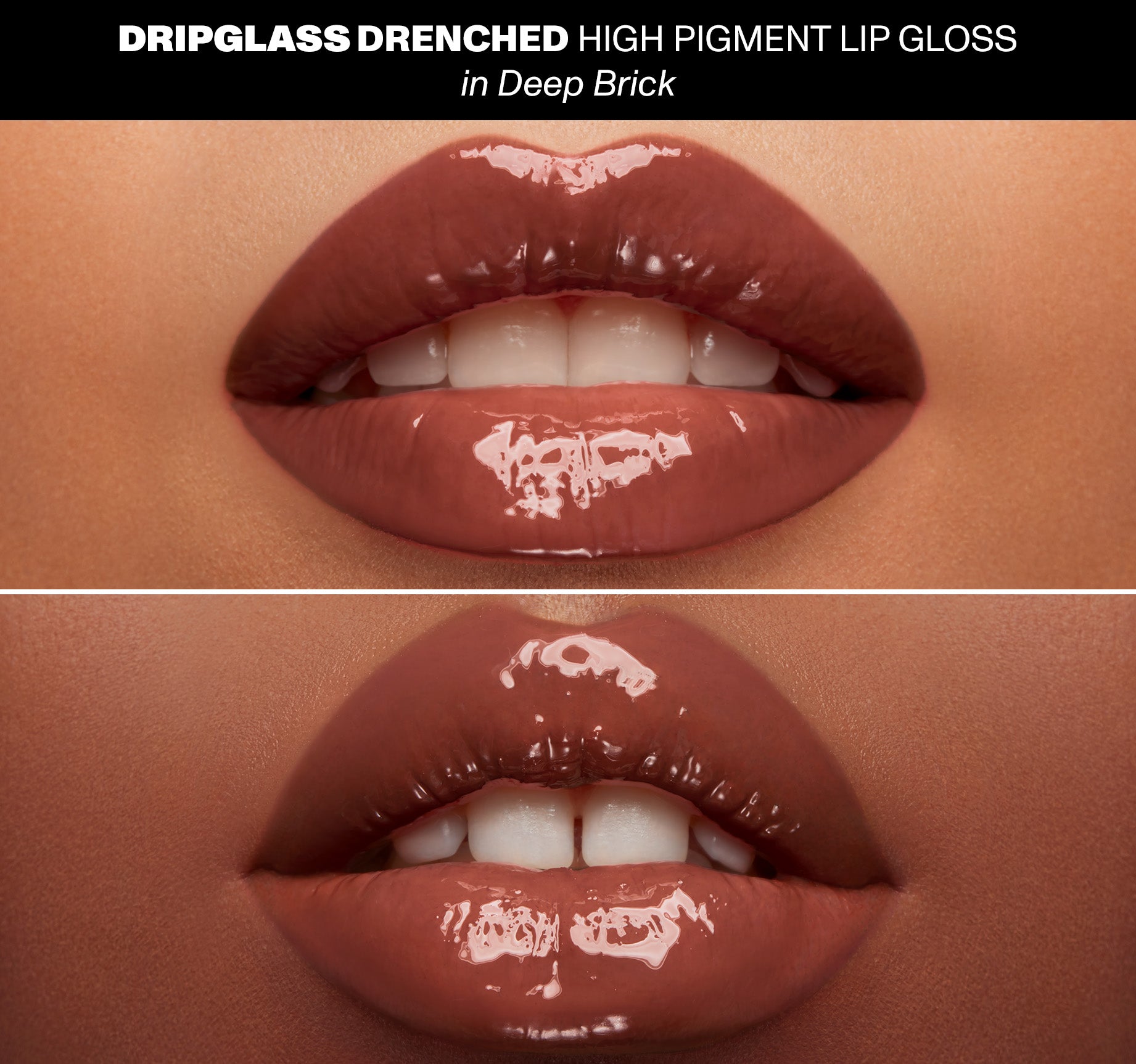 Dripglass Drenched High Pigment Lip Gloss - Deep Brick - Image 4