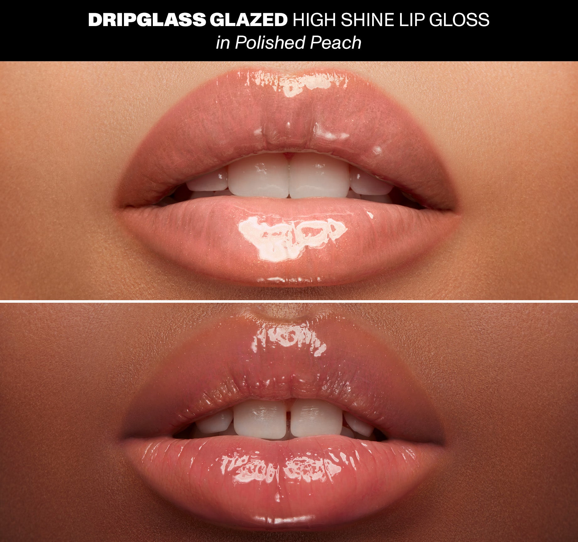 Dripglass Glazed High Shine Lip Gloss - Polished Peach - Image 4