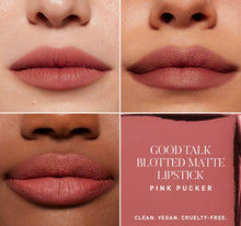 Good Talk Soft Matte Lipstick / Pink Pucker - On-Figure-view-3